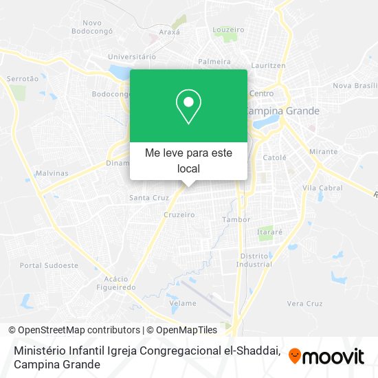 Ministério Infantil Igreja Congregacional el-Shaddai mapa