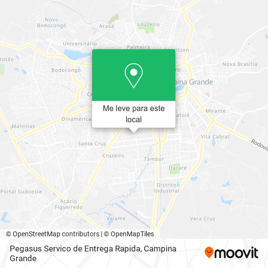 Pegasus Servico de Entrega Rapida mapa