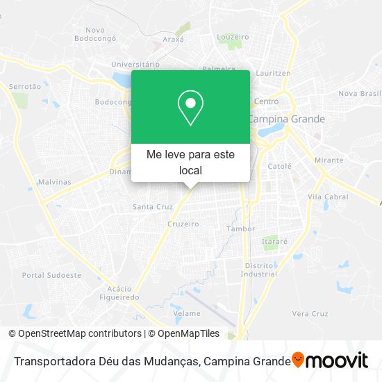 Transportadora Déu das Mudanças mapa