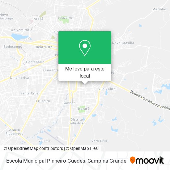 Escola Municipal Pinheiro Guedes mapa