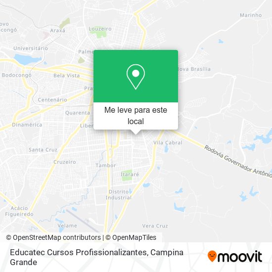 Educatec Cursos Profissionalizantes mapa