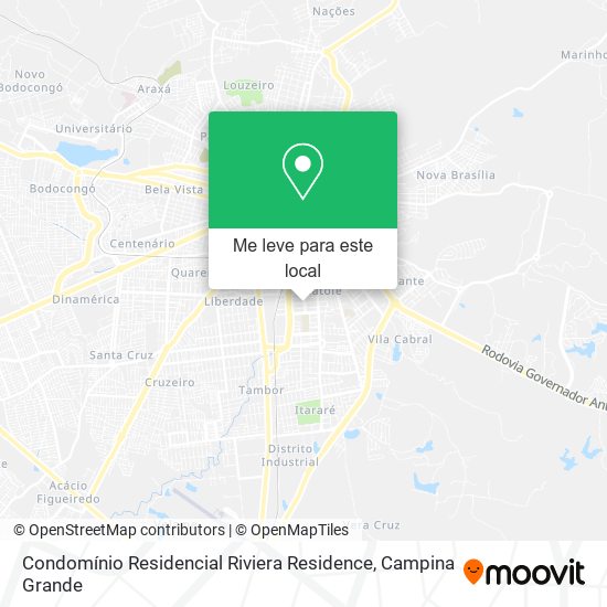 Condomínio Residencial Riviera Residence mapa