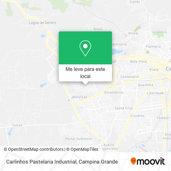 Carlinhos Pastelaria Industrial mapa