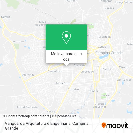 Vanguarda Arquitetura e Engenharia mapa