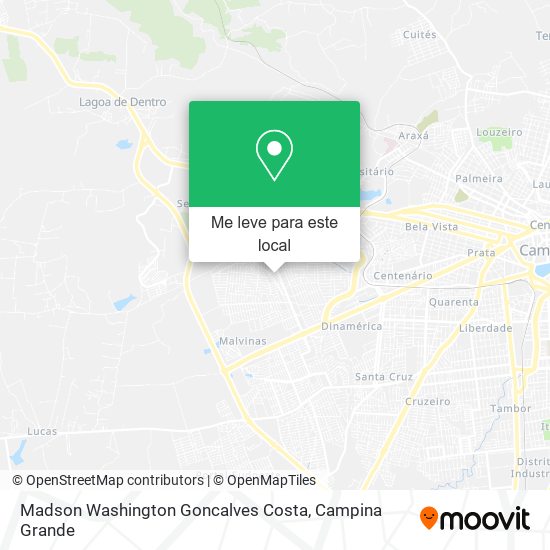 Madson Washington Goncalves Costa mapa