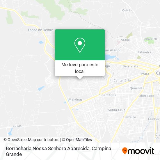 Borracharia Nossa Senhora Aparecida mapa