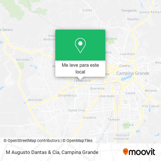 M Augusto Dantas & Cia mapa