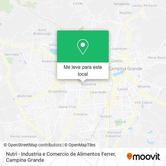 Nutri - Industria e Comercio de Alimentos Ferrer mapa