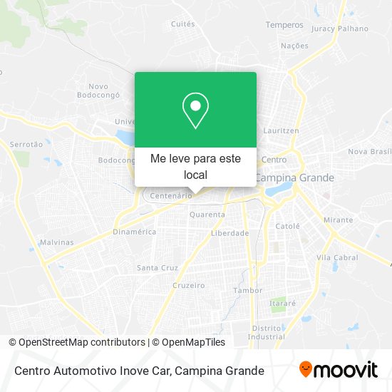 Centro Automotivo Inove Car mapa