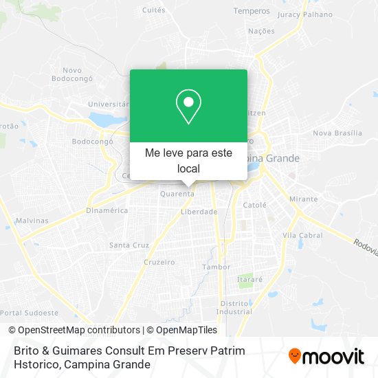 Brito & Guimares Consult Em Preserv Patrim Hstorico mapa