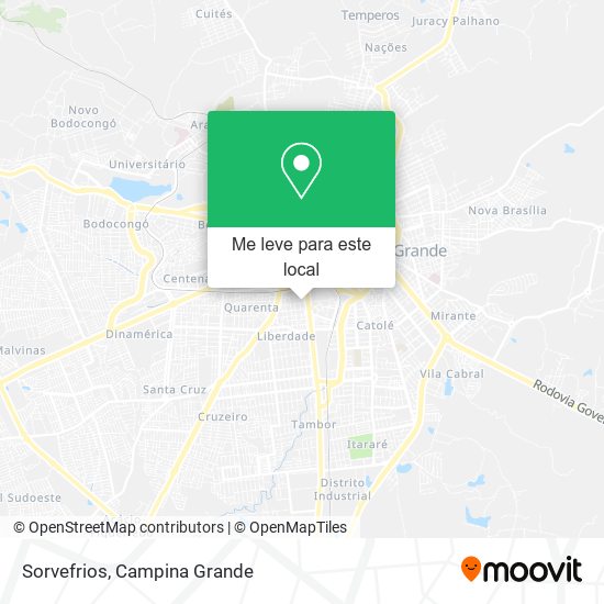 Sorvefrios mapa
