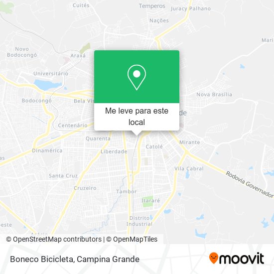 Boneco Bicicleta mapa