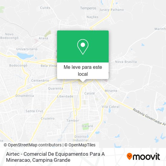 Airtec - Comercial De Equipamentos Para A Mineracao mapa