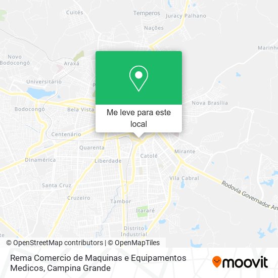 Rema Comercio de Maquinas e Equipamentos Medicos mapa