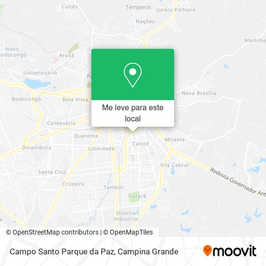 Campo Santo Parque da Paz mapa
