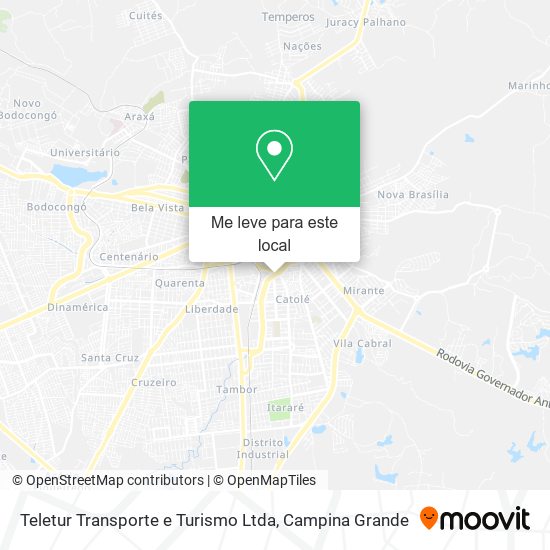 Teletur Transporte e Turismo Ltda mapa