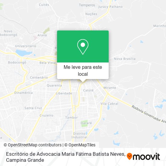 Escritório de Advocacia Maria Fátima Batista Neves mapa