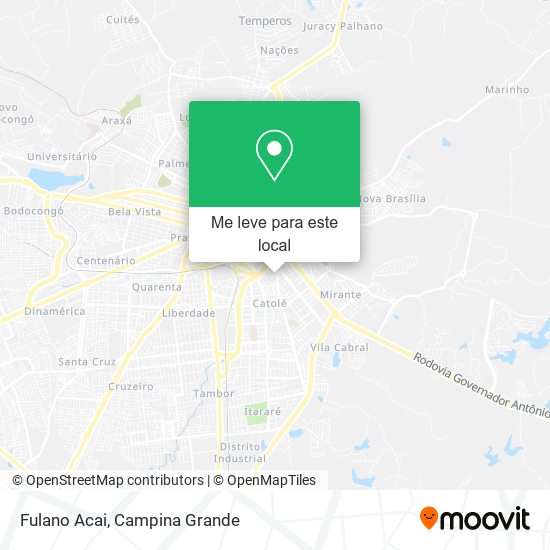Fulano Acai mapa