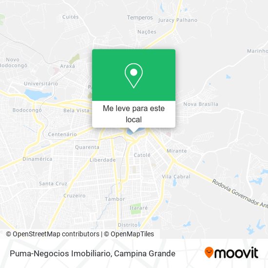 Puma-Negocios Imobiliario mapa