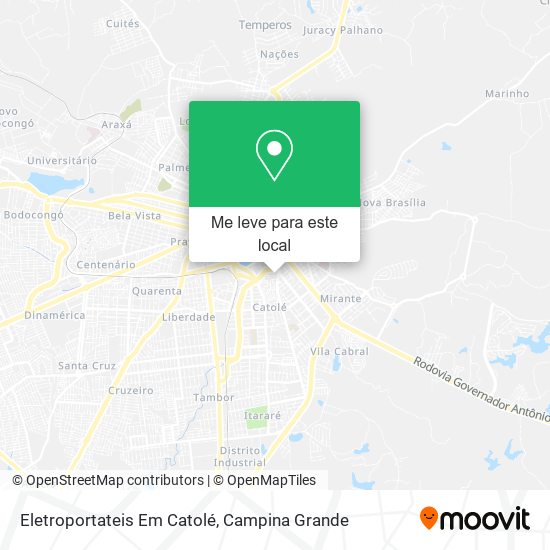 Eletroportateis Em Catolé mapa