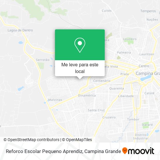 Reforco Escolar Pequeno Aprendiz mapa