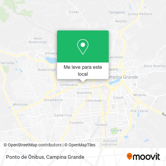 Ponto de Ônibus mapa