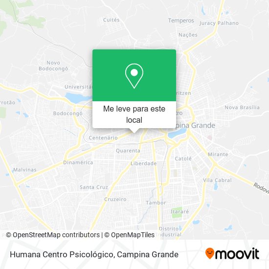 Humana Centro Psicológico mapa