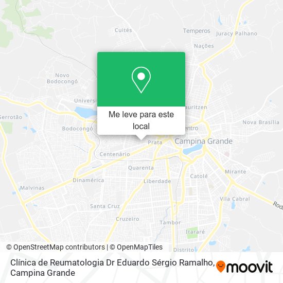 Clínica de Reumatologia Dr Eduardo Sérgio Ramalho mapa