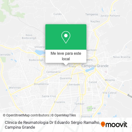Clínica de Reumatologia Dr Eduardo Sérgio Ramalho mapa