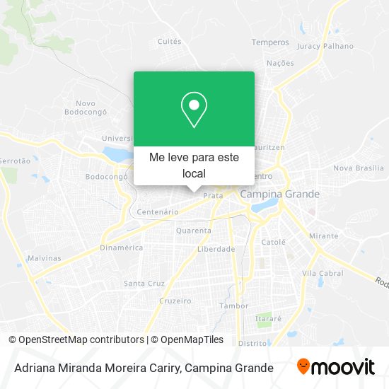 Adriana Miranda Moreira Cariry mapa