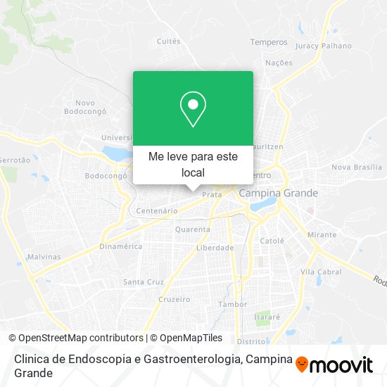 Clinica de Endoscopia e Gastroenterologia mapa