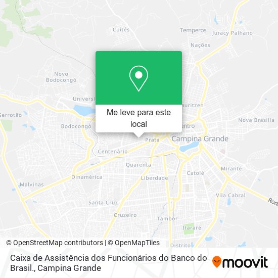 Caixa de Assistência dos Funcionários do Banco do Brasil. mapa