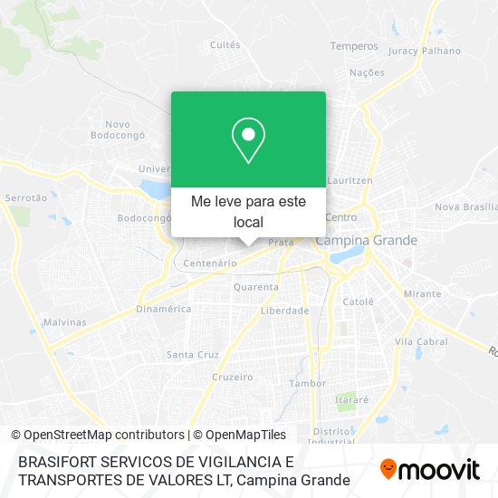 BRASIFORT SERVICOS DE VIGILANCIA E TRANSPORTES DE VALORES LT mapa