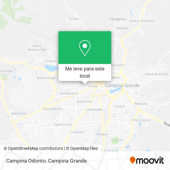 Campina Odonto mapa