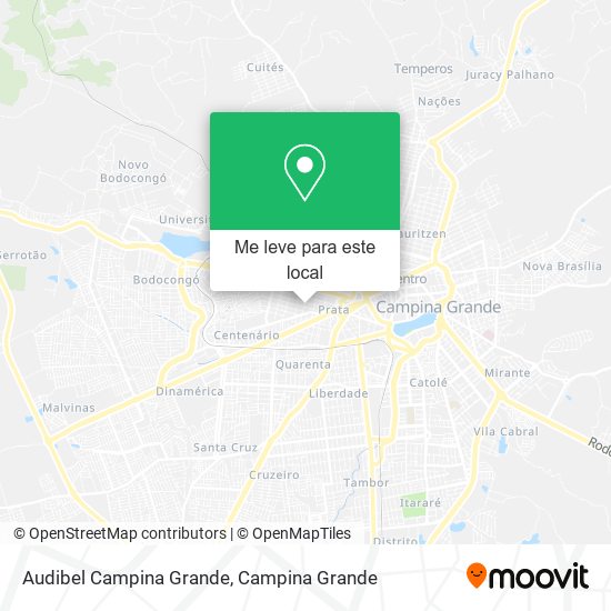 Audibel Campina Grande mapa