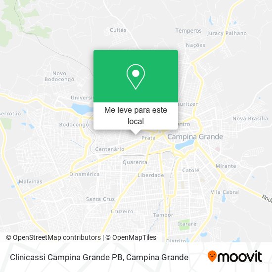 Clinicassi Campina Grande PB mapa