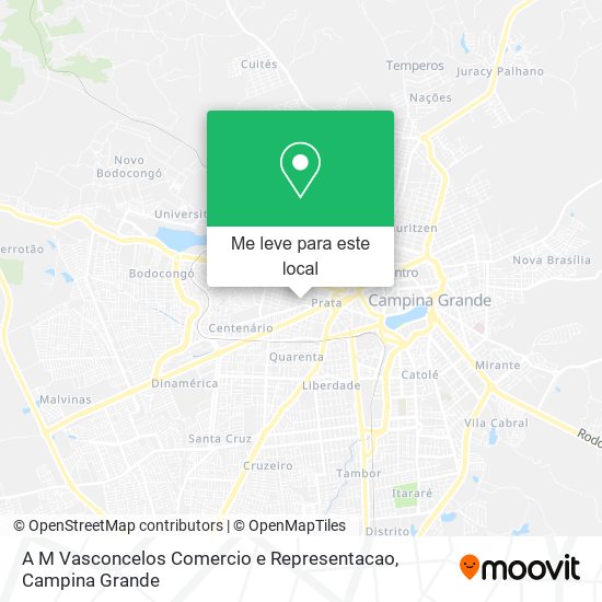 A M Vasconcelos Comercio e Representacao mapa
