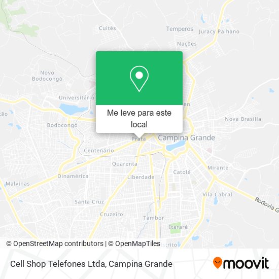 Cell Shop Telefones Ltda mapa