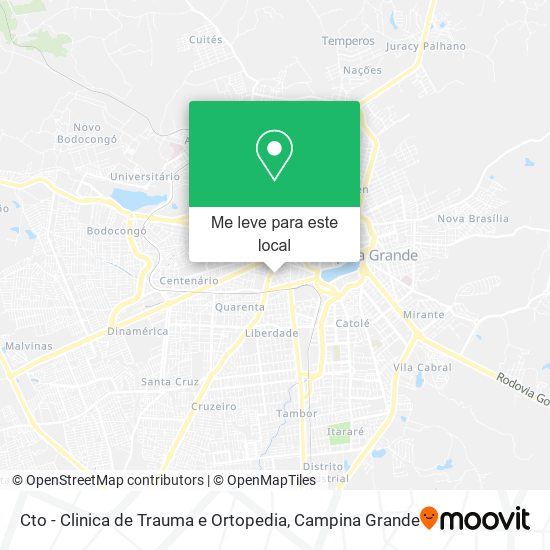 Cto - Clinica de Trauma e Ortopedia mapa