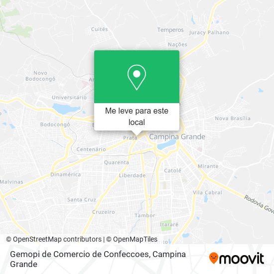 Gemopi de Comercio de Confeccoes mapa