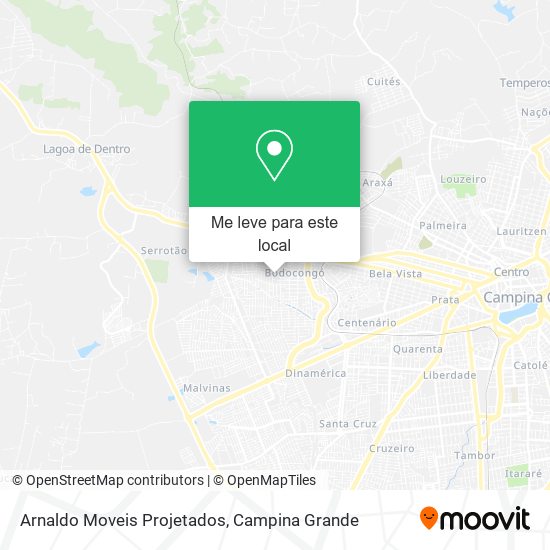 Arnaldo Moveis Projetados mapa