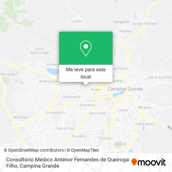 Consultório Médico Antenor Fernandes de Queiroga Filho mapa