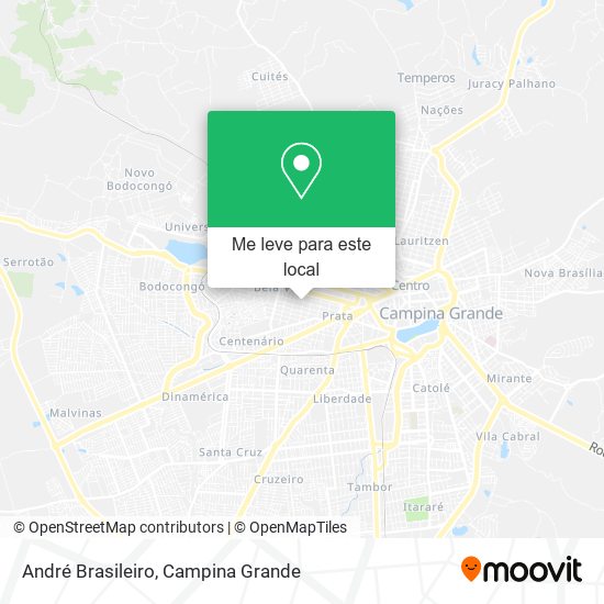 André Brasileiro mapa