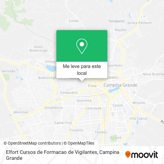 Elfort Cursos de Formacao de Vigilantes mapa