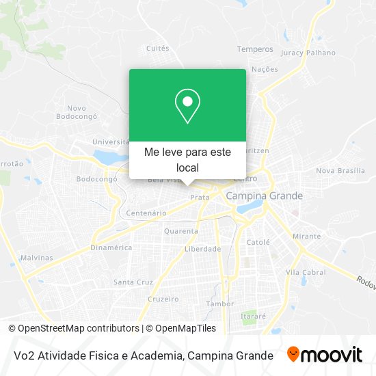 Vo2 Atividade Fisica e Academia mapa