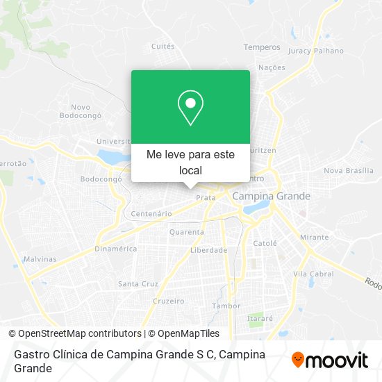 Gastro Clínica de Campina Grande S C mapa