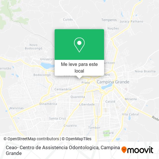 Ceao- Centro de Assistencia Odontologica mapa