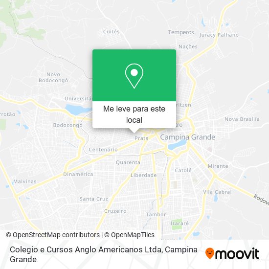 Colegio e Cursos Anglo Americanos Ltda mapa