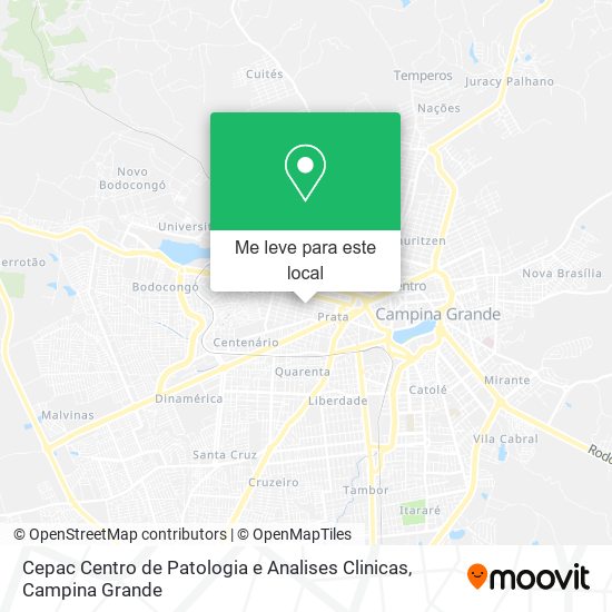 Cepac Centro de Patologia e Analises Clinicas mapa