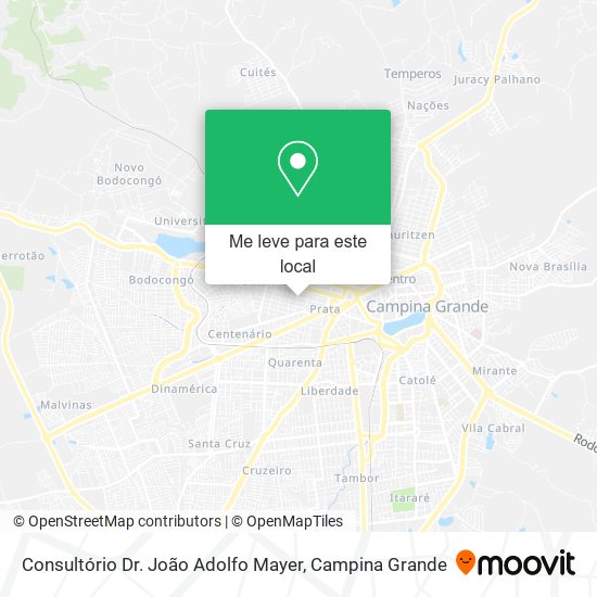 Consultório Dr. João Adolfo Mayer mapa